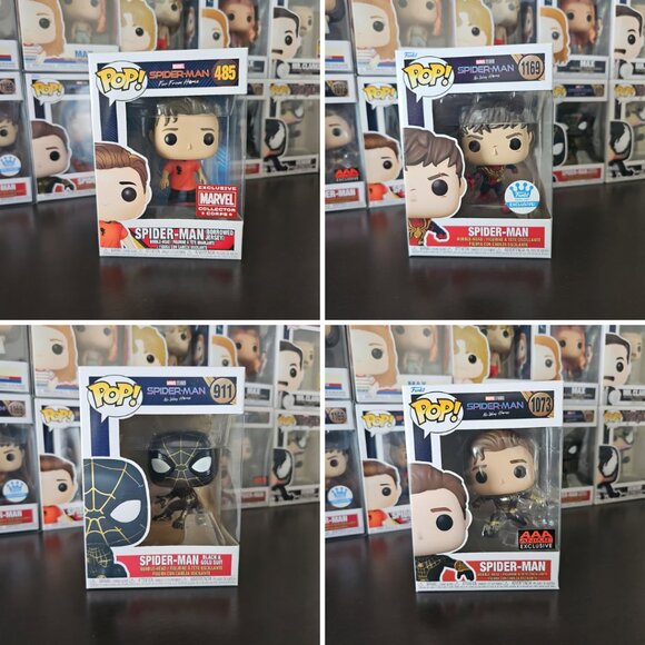 Spider-Man Peter Parker Funko Pop Bundle Marvel - Picture 1 of 4